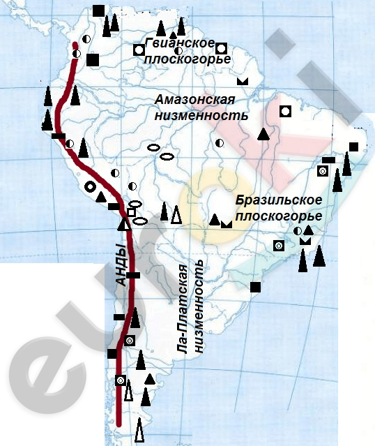 Контурная карта 11 класс по географии латинская америка гдз