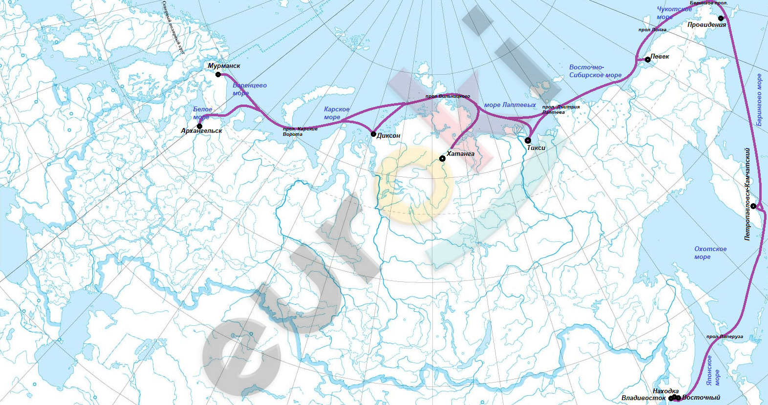 моря омывающие россию