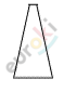 A black and white triangle Description automatically generated