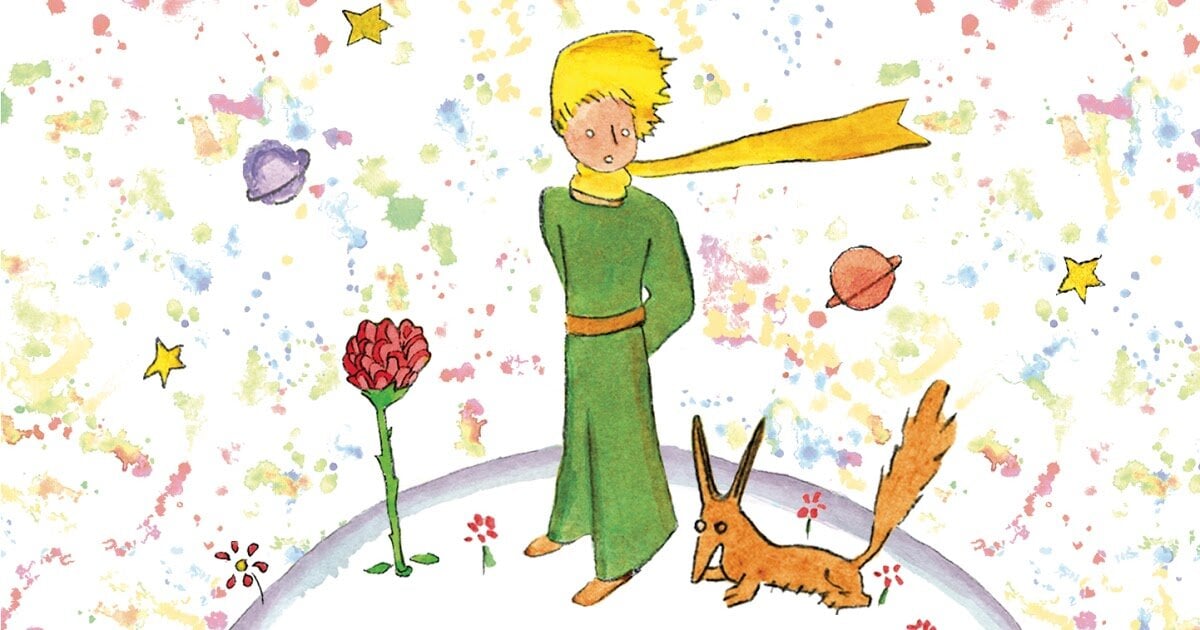 A cartoon of a little prince Description automatically generated